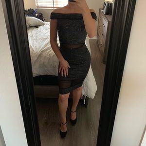 Sparkly black dress
